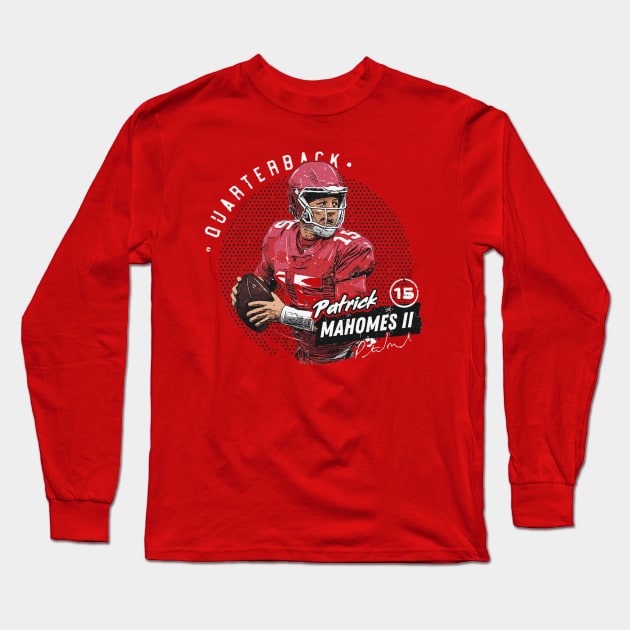 Patrick Mahomes Kansas City Dots Long Sleeve T-Shirt by Chunta_Design